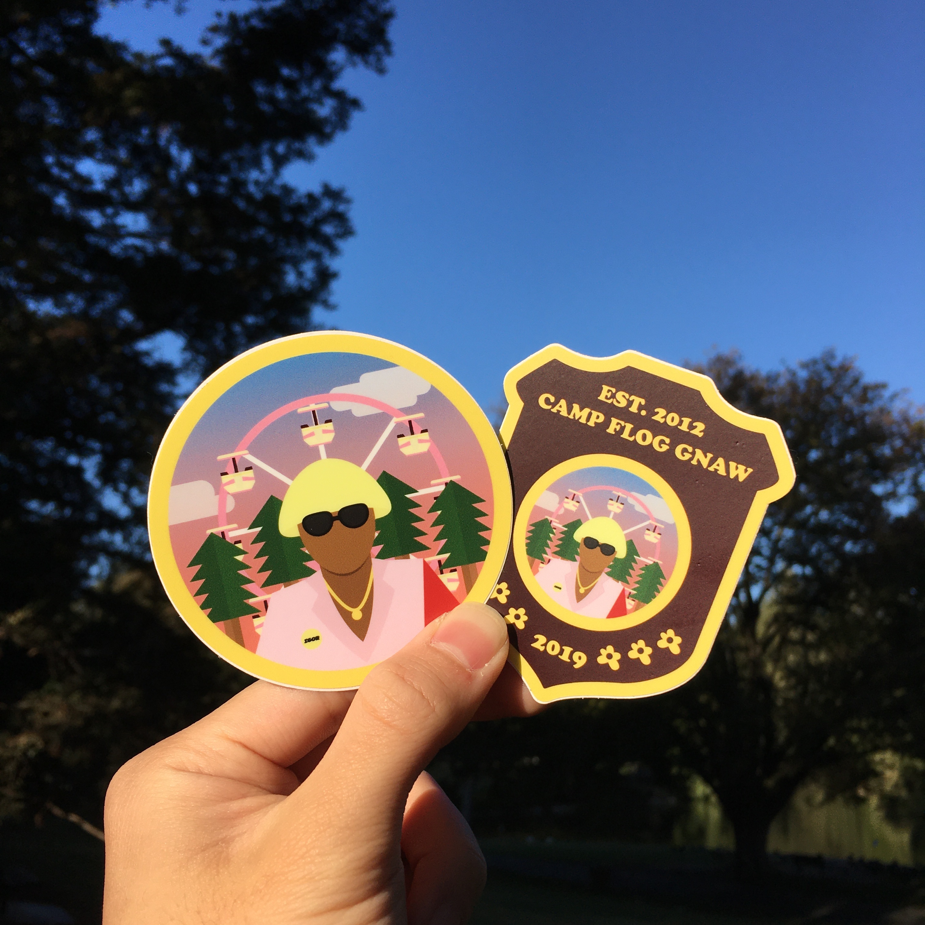 2019 Camp Flog Gnaw Stickers