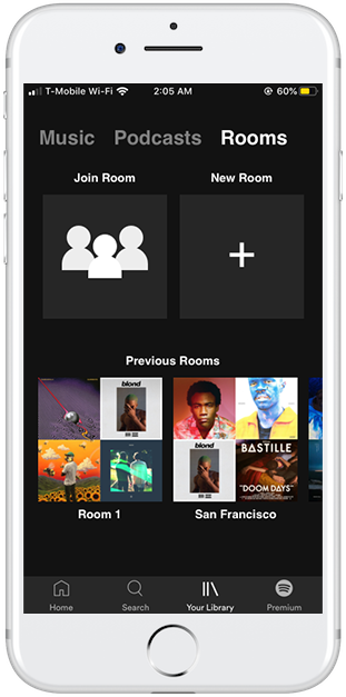Spotify Rooms Ad