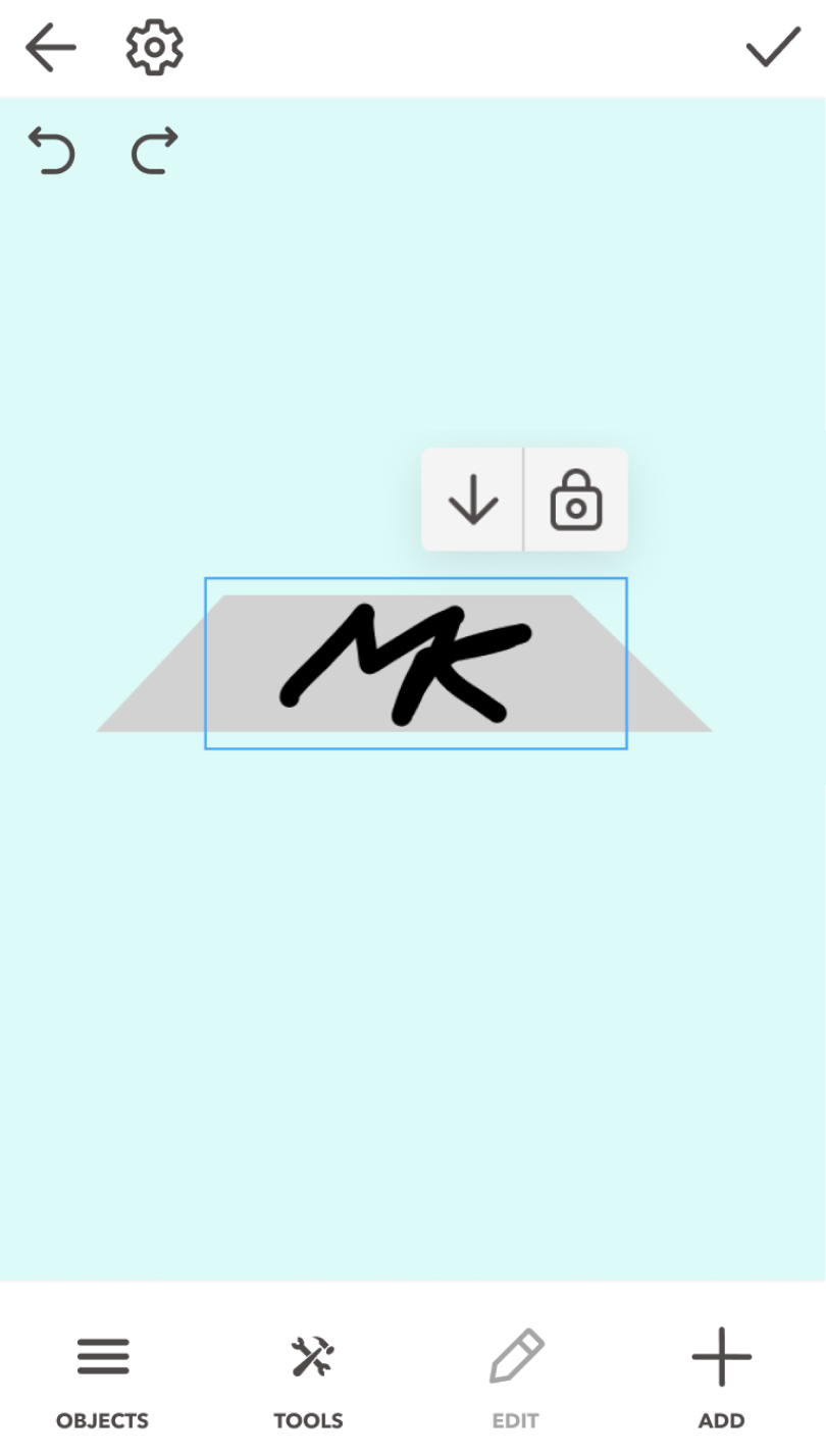 Before: Edit is a tab in the bottom nav