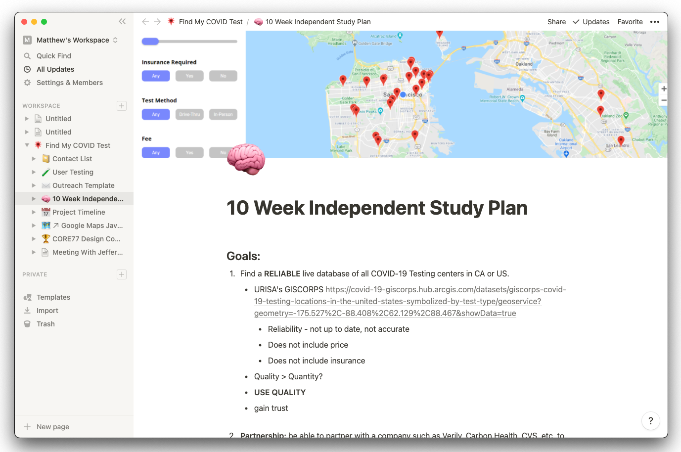 Week 1 image- Independent Study Plan